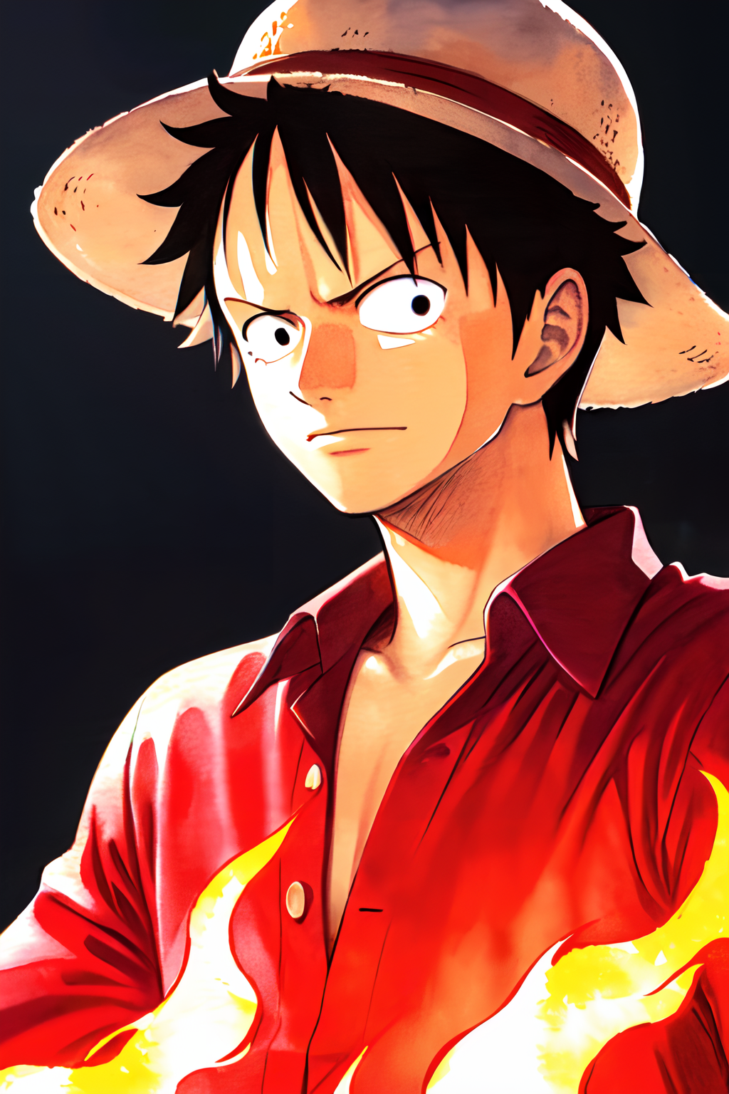 00322-1272548804-1boy, oda eiichirou, monkey d luffy, one piece, straw hat, looking at viewer, solo, upper_body, (((masterpiece))), ((best qualit.png